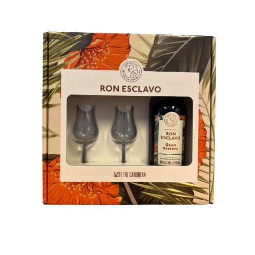 Ron Esclavo Gran Reserve Giftbox m/ 2 glas