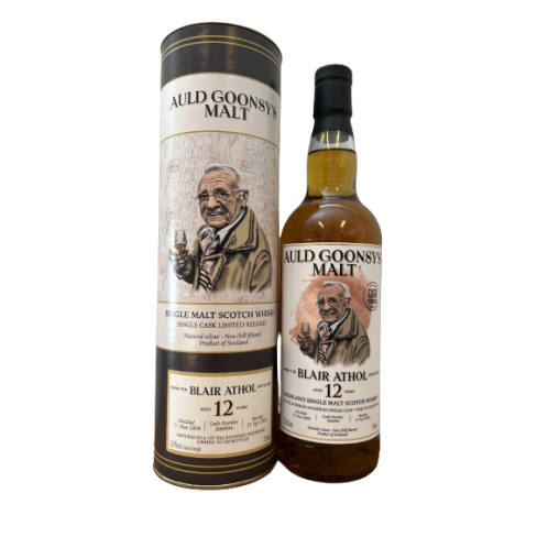 BLAIR ATHOL 12 Year Old, 1st fill Bourbon Hogshead Fully Matured- 52.5% Cask Strength