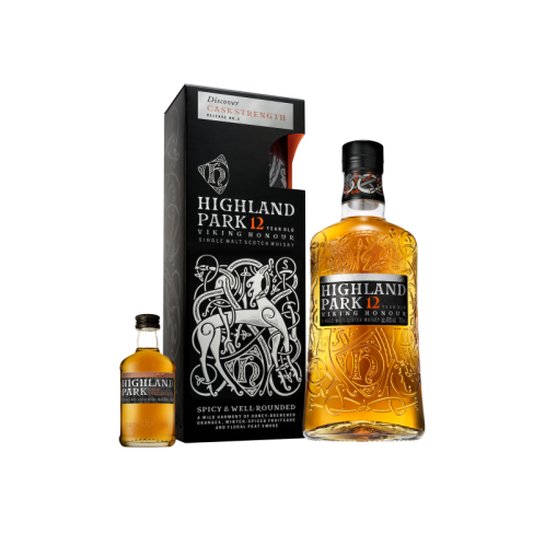 Highland Park 12 YO incl. Hitch-hiker 40% ABV 70 cl.