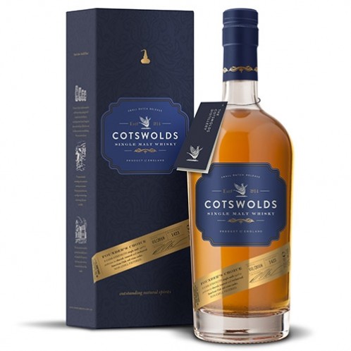 Cotswolds Whisky - Founder's Choice Single Malt Whisky - 60,50% ABV - 70 Cl.
