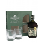 Diplomático Reserva Exclusiva med to Old Fashion glas i gaveæske